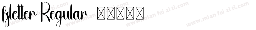 fzletter Regular字体转换